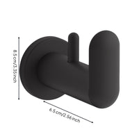 Matte black towel rack with shelf