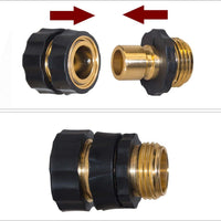 Garden Hose Connector 3/4 Inch Quick Connect Set for Watering