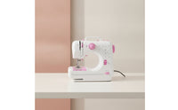 Electric Mini Sewing Machine Lightweight Tabletop Sewing Machine Space-Saving Appliance Simple for Beginners, Home Repairs, Apartments, Dorm Rooms
