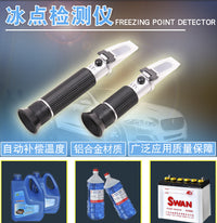 Handheld Refractometer for Antifreeze Freezing Point Tester, Electrolyte Hydrometer, Glass Water Concentration Meter