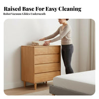 Space-Saving Design Multi-Drawer Organizer Multipurpose Low height Multi-Drawer Chest Sturdy Construction Storage Cabinet Recessed Handles for Homeowners, Office Workers, Bedroom, Small Spaces, Hallway, Living Room