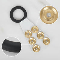 Cymbal Sizzler No Holes Cymbal Hanger with Bells Sizzle Chain Circlet-Shaped Drum Accessory Tapered for Drummers, Stage