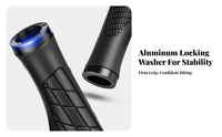 2 Pieces Anti-Slip Cycle Grips Wear-Resistant Mountain Bike Grips Shock Absorbing Anti-Slip Cycle Grip for Long Distance Riding, City Biking