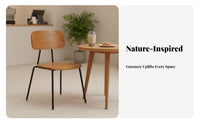 Armless Dining Chair Nordic Design Schoolhouse Chair Easy to Clean