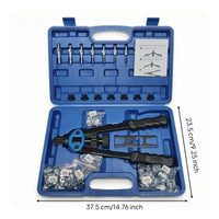 Rivet Nut Tool with Carrying Case Non-Slip Rivet Nut Kit with Case Portable Hand Riveter Tool for Mechanics, Garage