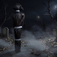 Life-Size Corpse Prop with Pump Inflate Fake Body Scary Decorations Spooky for Outdoor Yard
