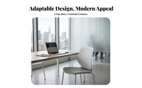 Molded Shell Chair with Metal Legs Stackable Armless Plong-lastingic Shell Chair