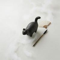 Cast Iron Cat Paperweight Raised Tail Standing Cat Paperweight Decorative