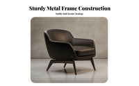 Italian design Curved spine Armchair Minimalist Design Lounge Chair Designer Piece Household Furniture Upholstered for Interior Designers, Business Owners, Living Room, Hotel Lobby, Reception Area, Home Office