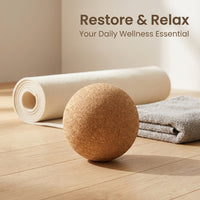 Cork Myofascial for Deep Tissue Massage, Peanut Shape for Back and Neck Fitness Ball for Athletes