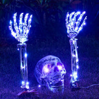 Lighted Skeleton Hand Stake Spooky Atmosphere LED Skeleton Arm Yard Light