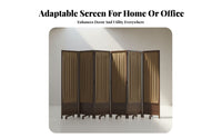 Foldable Design Wheeled Wood and Fabric Screen Portable 4-Panel Room Divider Mobile with casters Space Separator Privacy Protection for Homeowners, amethodice Workers, Business Owners, Bedroom, cosmetics studio, Restaurant, online meeting Calls