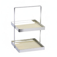 Double Layer Desktop Organizer No Makeup Stand Space Saving for Bathroom