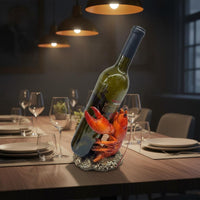 Crustacean Vino Bottle Holder Unique Gift Crawfish Bottle Stand Sturdy