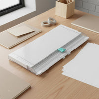 Foldable Paper Ruler Guide A4 Paper Measurement Markings