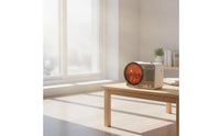 Mini Electric Fireplace Heater Quiet Desktop Fireplace Heater Compact for Office