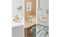 Wooden Sorting Box with Geometric Pieces Preschool Educational Toy with Interchangeable Boards Color Matching Educational Sorting Toy for Playroom