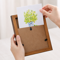 LETTER-SIZED Photo Frame, Modern Minimalist Maple White Picture Frame, Handmade Foam with Wood-Look Finish, for Wall or Desktop Display