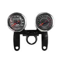 Retro Motorcycle Instrument Bracket with Speedometer and Tachometer Set