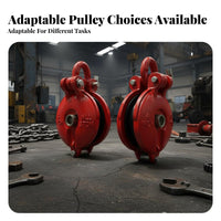 Sturdy Duty Hoist Ing Pulley Long-Lasting Steel Construction Rotating Hoist Ing Pulley Sturdy Duty Grab Block 360 Degree