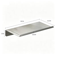 Wall-Mounted Shelf Rustproof Stainless Steel Shelf Shelving Naildrill-Free Storage Easy to Clean for Renters, Bathroom, Kitchen