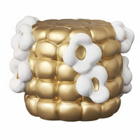 Corn Cob Ottoman Sturdy Build Shoe Changing Bench Lightweight for Living Room