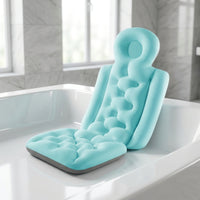 Supportive Bath Cushion with Backrest Tufted Full Body Bath Pillow Comfortable Bathtub Mattress Cushion Soft for Adults