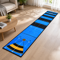 Putter Mat, Golf Practice Equipment, 50×300cm, Rectangular, Indoor Practice, Distance Sense Master