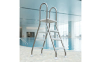 Above Ground Pool Ladder Stainless Steel Pool Ladder with Deck Anti-Slip for Families, Backyard Pools