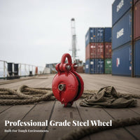 Sturdy Duty Hoist Ing Pulley Long-Lasting Steel Construction Rotating Hoist Ing Pulley Sturdy Duty Grab Block 360 Degree