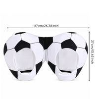 Soft Football Head Mask Biodegradable Soccer Ball Mask Easy to Wear Costume Prop Extremely Realistic Realistic for Photo Shoots