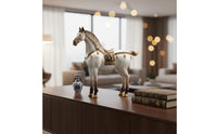 Auspicious Horse Sculpture Good Luck Gift Chinese Design Horse Ornament