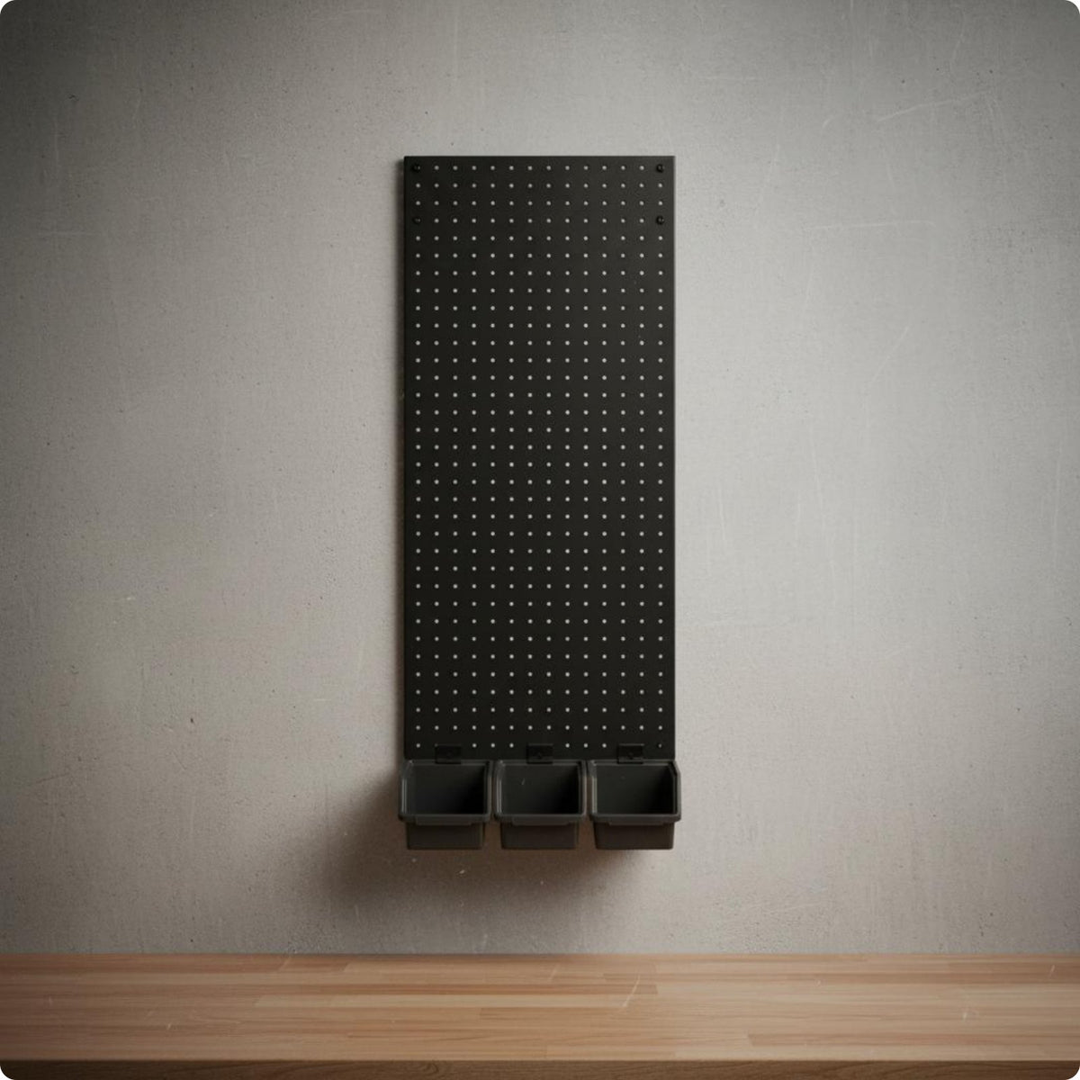 Rust-Resistant Stainless Steel Pegboard Heavy-Duty Metal Pegboard Easy Installation for Workshop, Garage