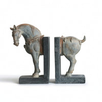 Horse Bookends Vintage Decorative Bookends Decor for Bookshelf, Library