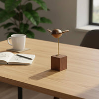 Wooden Bird Figurine Handmade Wood Bird Figurine Gift Idea for Desktop, Women
