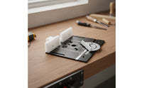 3 Pieces Router Table Insert Plate with Hand Crank Adjustable Router Table Insert Plate Aluminum for Woodworkers, Carpenters, Carpentry Shop
