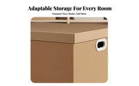 Foldable Cardboard Container Ships Flat Household Storage Stackable for Students