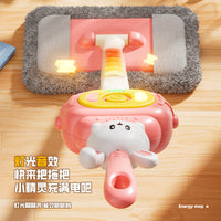 Kids Pretend Play Mop Toy Set with Lights, for Ages 4-6