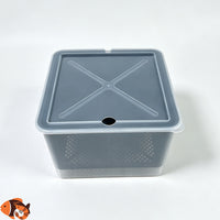 Turtle Isolation Box with Lid, Multifunctional Turtle Box for Juvenile Turtles, Layered Drainage and Escape-Proof