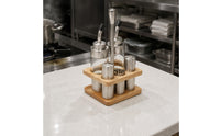 Stainless Steel Condiment Bottle Set Professional-Grade Grade Condiment Holder