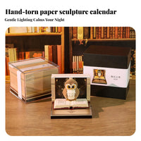 Dimensional Art Notepad Creative Gift Light up Memo Pad Multi-Functional 3D Memo Pad for Students, Fantasy Enthusiasts, Study Room, Bookshelf