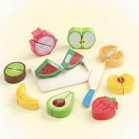Pretend Play Culinary Items with Cutting Board Educational Culinary Play Props Cutting Interactive Display Fruit and Veggie Toy Set