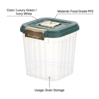 Airtight Food Storage Container, Storage Containers Includes Measuring Cup, Food Storage Containers  - Image 8
