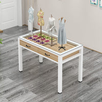 Kindergarten Drawing Table Spacious Desktop Kids Crafting Table and Chair Set Child-Centered Influenced for Students, Preschoolers, Childcare Center