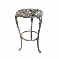 Cast Iron Plant Stand Indoor Outdoor Use Vintage Cast Iron Plant Stand Weather Resistant Classic Style Flower Pot Holder for Living Room, Balcony