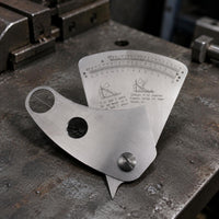 Stainless Steel Weld Gauge Fabrication Angle Gauge Compact Workshop Tool for Welders, Job