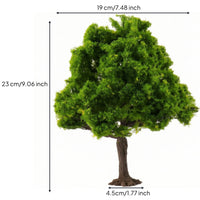 Realistic Artificial Banyan Tree Handmade Scenery Tree with Adjustable Branches Mini Model Natural Green for Hobbyists, Miniature Gardens