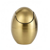 Stainless Steel Trash Can Tabletop Refuse Bin Rust-Resistant Household Container