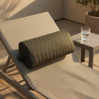 Folding Chair Headrest Pillow Sponge-Filled Cylindrical Chair Cushion Soft