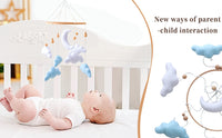 Nordic Style Felt Cloud Baby Crib Mobile for Newborns